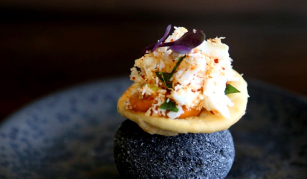 Coconut crab papdi is one of Chef Nayak's signature dishes © Chef Hari Nayak