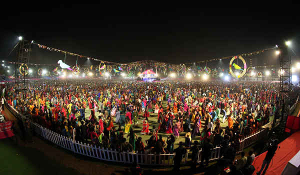 Navratri is described as one of the world's longest dance festivals © Gujarat Tourism