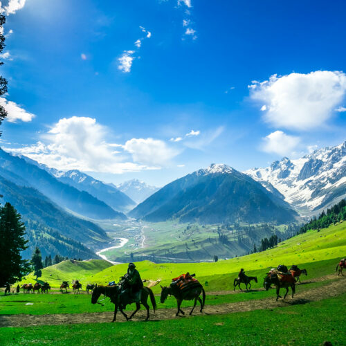 Mountain landscape in Kashmir