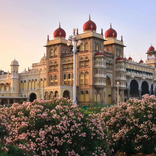 Mysore Palace at sunset