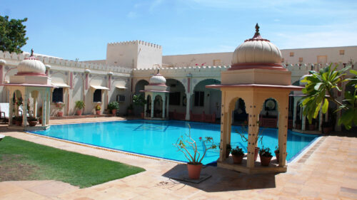 Poolside at Rohet Garh