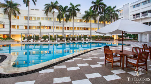 Poolside at The Claridges