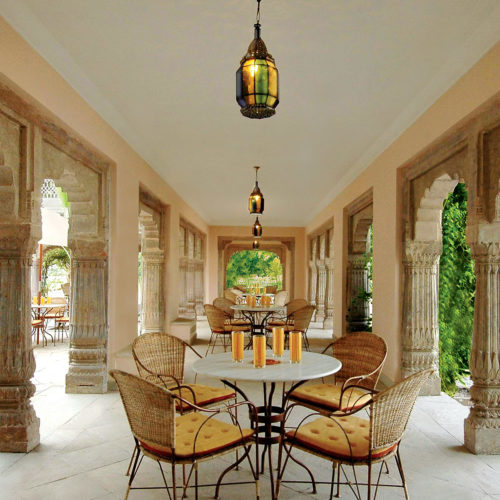 Dining at the Taj Usha Kiran Palace